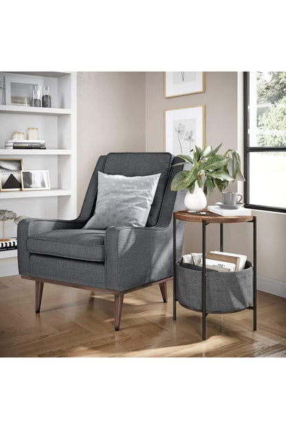 Creative Round Nordic Wood Coffee Table Bed Sofa Side Table Tea Fruit Snack Service Plate Tray Small Desk Living Room furniture