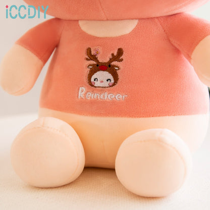Creative animation surrounding transformation deer doll plush toy deer doll pillow girl birthday gift