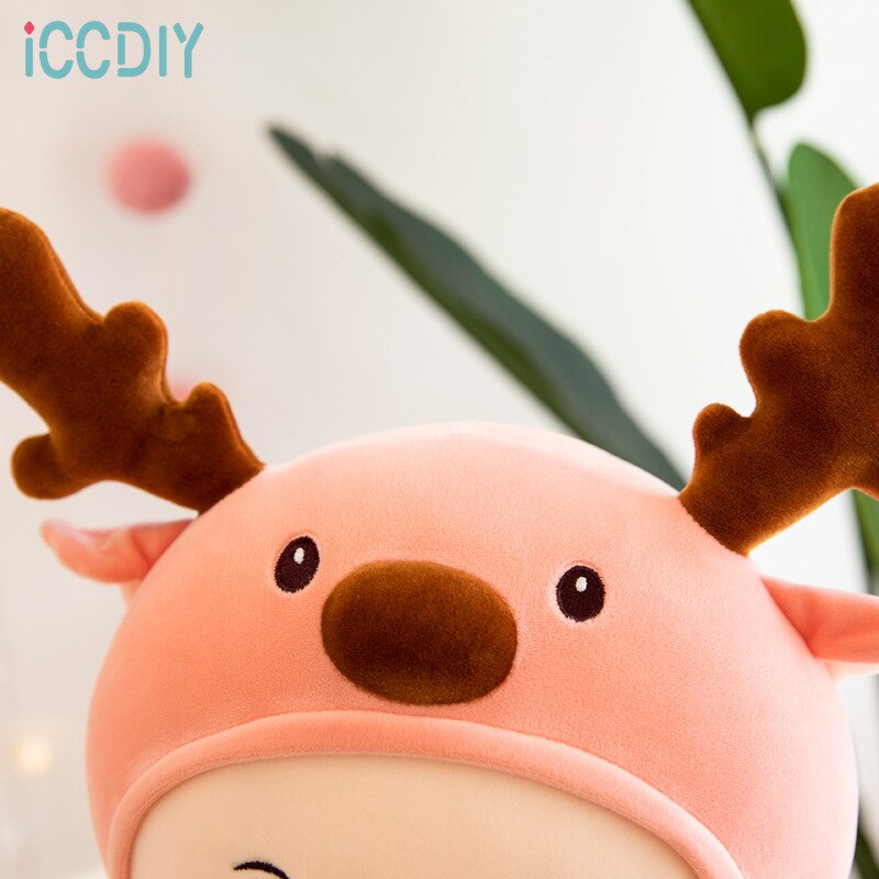 Creative animation surrounding transformation deer doll plush toy deer doll pillow girl birthday gift
