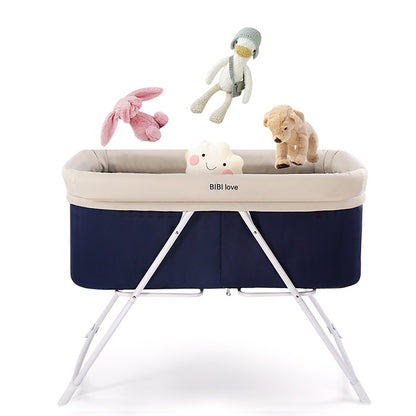 Crib free installation multi-function collapsible portable travel sleeping cradle bed