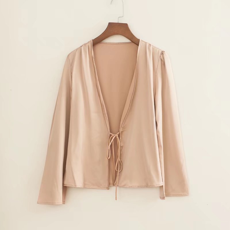Crop top women chiffon blouses 2020 autumn Star print red long sleeve kimono cardigan blusas summer tops shirts