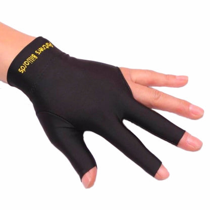 Cue Pool Shooters Open 3 Fingers Glove Billiard Gloves Snooker Gloves Print Letter High Quality Billiard Accessories #263481