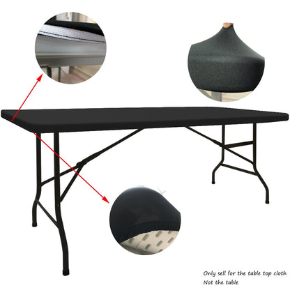 Custom Rectangular Tablecloths Top Spandex Stretch Table Top