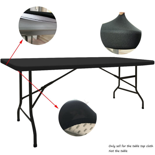 Custom Rectangular Tablecloths Top Spandex Stretch Table Top
