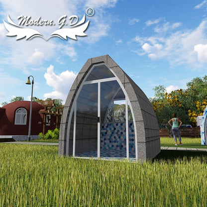 Customized Outdoor Clamping Tent Luxury Steel Prefabricated Dome House