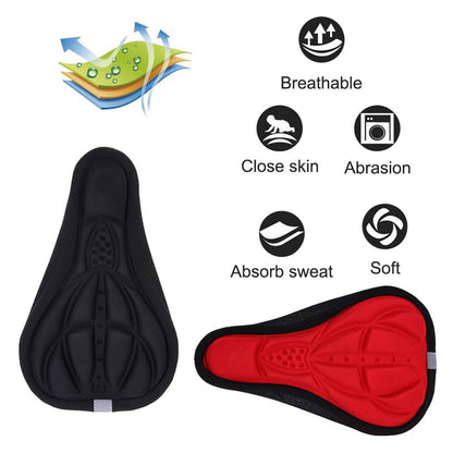 Cyrusher 3D Silicone Gel Saddle Cushion Bicycle Road Bike Gel MTB Seat Cover