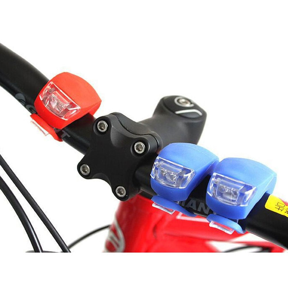 Cyrusher Silicone Safety Warning Light 3 Mode Bicycle Light Helmet LED Flash Front Wheel Bike Light Cycle Rear Tail Frog Light