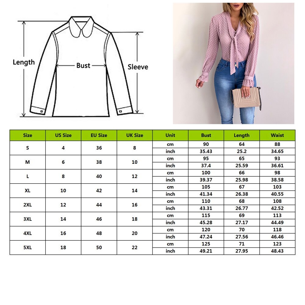 Cysincos Chiffon Blouses Women 2020 Summer Fashion Long Sleeve V-neck Pink Shirt Office Blouse Slim Casual Tops Female Plus Size