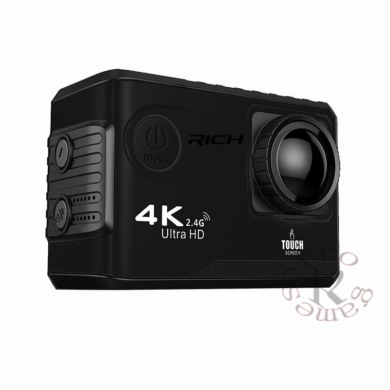 RICH 10 pcs/lot F100B Action Camera 4K Ultra HD 2.4G Wifi Mini Camera 2.0 Touch screen 1080P Cam Video Outdoor Helmet Camara