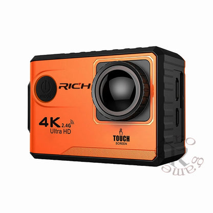 RICH 10 pcs/lot F100B Action Camera 4K Ultra HD 2.4G Wifi Mini Camera 2.0 Touch screen 1080P Cam Video Outdoor Helmet Camara