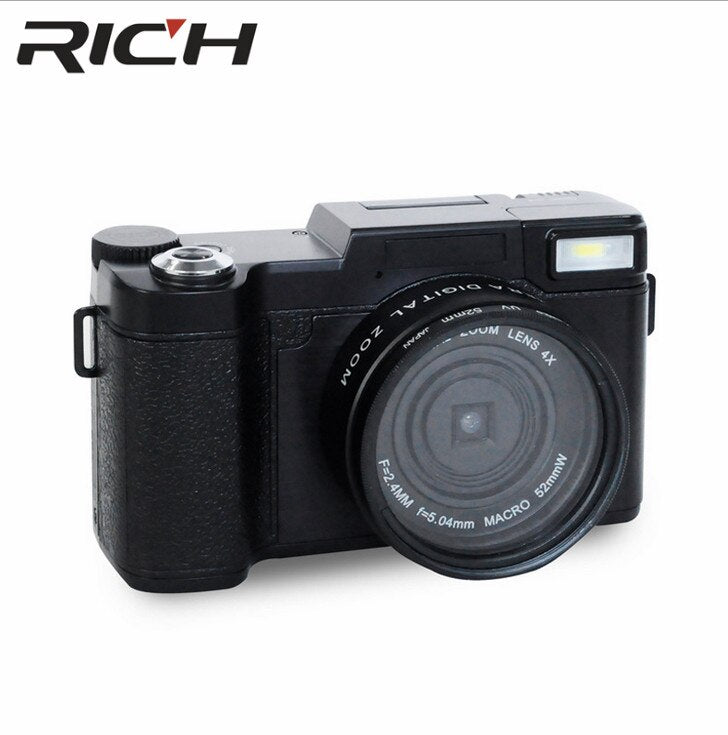 RICH 10pcs/lot p1 Digital Camera 1080P 15fps Full HD 24MP D 3.0inch Rotatable LCD Screen Video Camcorder Wide Angle Lens Cameras