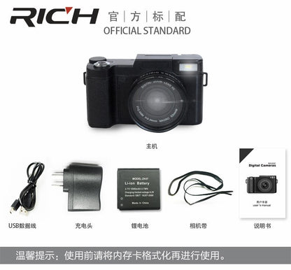 RICH 10pcs/lot p1 Digital Camera 1080P 15fps Full HD 24MP D 3.0inch Rotatable LCD Screen Video Camcorder Wide Angle Lens Cameras