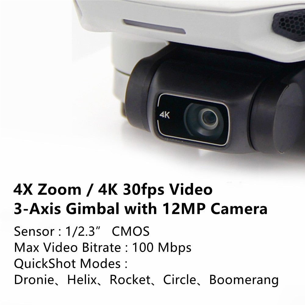 DJI Mavic Mini 2 Drones 4K Camera RC Helicopter Professional GPS Quadcopter 4x Zoom 249g Ultralight 10km Transmission