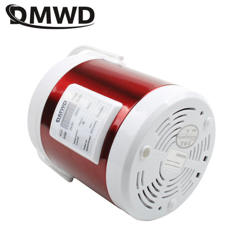 DMWD 12V 24V Mini Rice Cooker 1.6L car trucks electric soup porridge cooking machine food steamer warmer fast heating lunch box