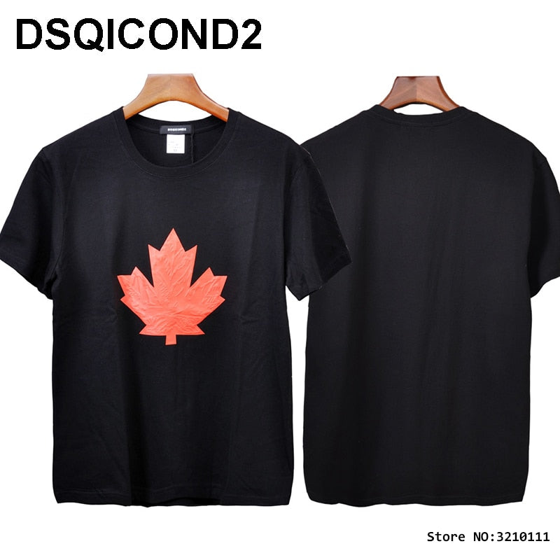 DSQICOND2 DSQ Brand New Summer Canada Maple Leaf T-shirts Fashion Hop Men Women T Shirts Casual Tee Shirt Short Sleeve Sport Tee