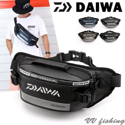 Daiwa Multi-function Fishing Bags Travel Bag Bumbag Waist Money Belt Passport Wallet Zipped Pouch Waist Packs Outdoor