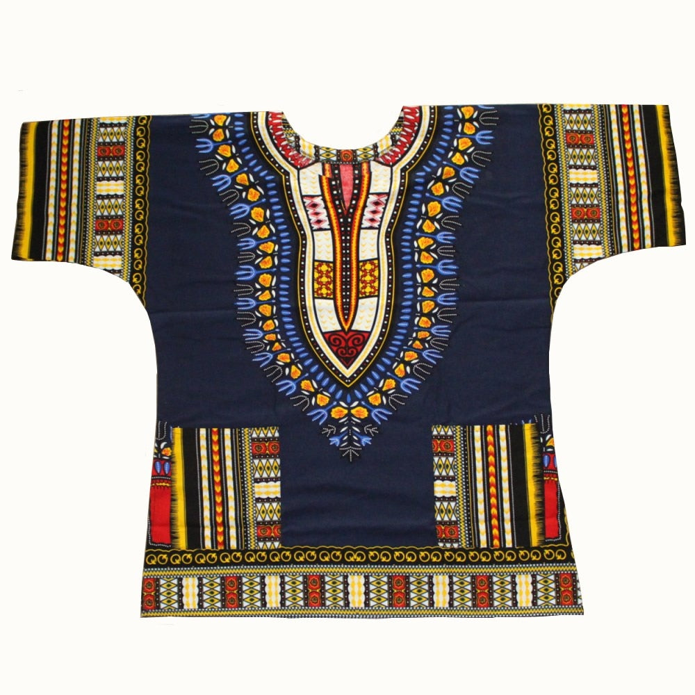 Dashiki Design African Traditional Print Unisex 100% Cotton Dashiki T-shirts for unisex Tribal Ethnic Succunct Hippie 2019