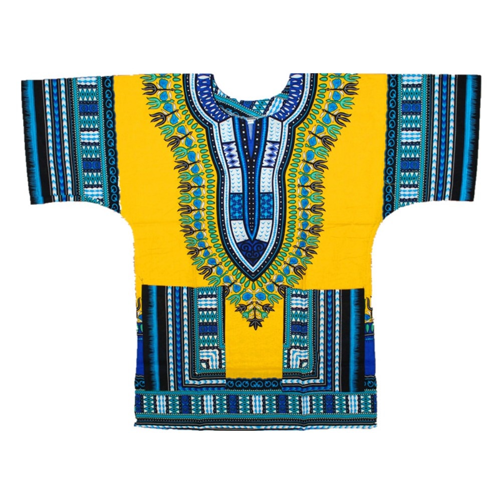 Dashiki Design African Traditional Print Unisex 100% Cotton Dashiki T-shirts for unisex Tribal Ethnic Succunct Hippie 2019