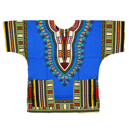 Dashiki Design African Traditional Print Unisex 100% Cotton Dashiki T-shirts for unisex Tribal Ethnic Succunct Hippie 2019