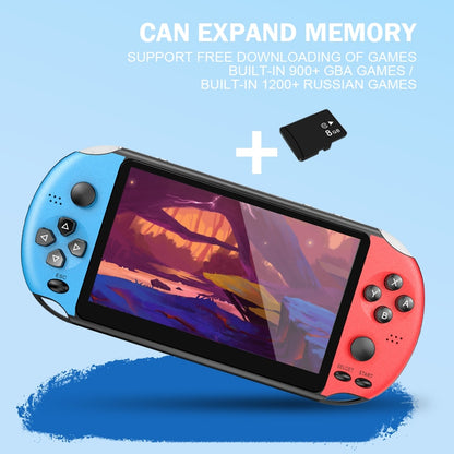 DataFrog X12 Portable Handheld Video Game Console 3200+ Games 5 inch Double Rocker Handheld Game Console Support TV Output