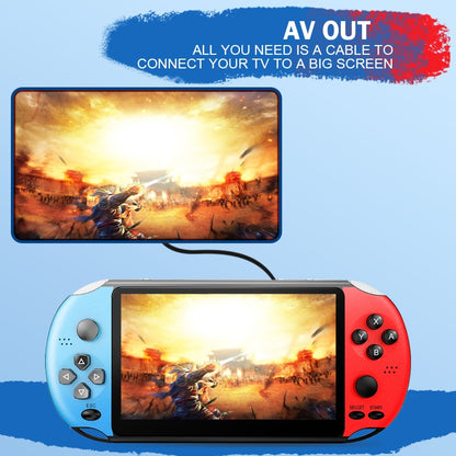 DataFrog X12 Portable Handheld Video Game Console 3200+ Games 5 inch Double Rocker Handheld Game Console Support TV Output