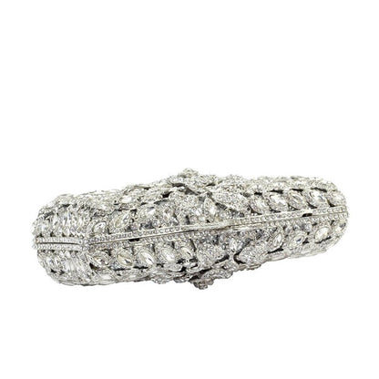 DeLuxe Muse Luxury Crystal Clutch for Women Rhinestone Evening Bag Purse Lady Wedding handbags