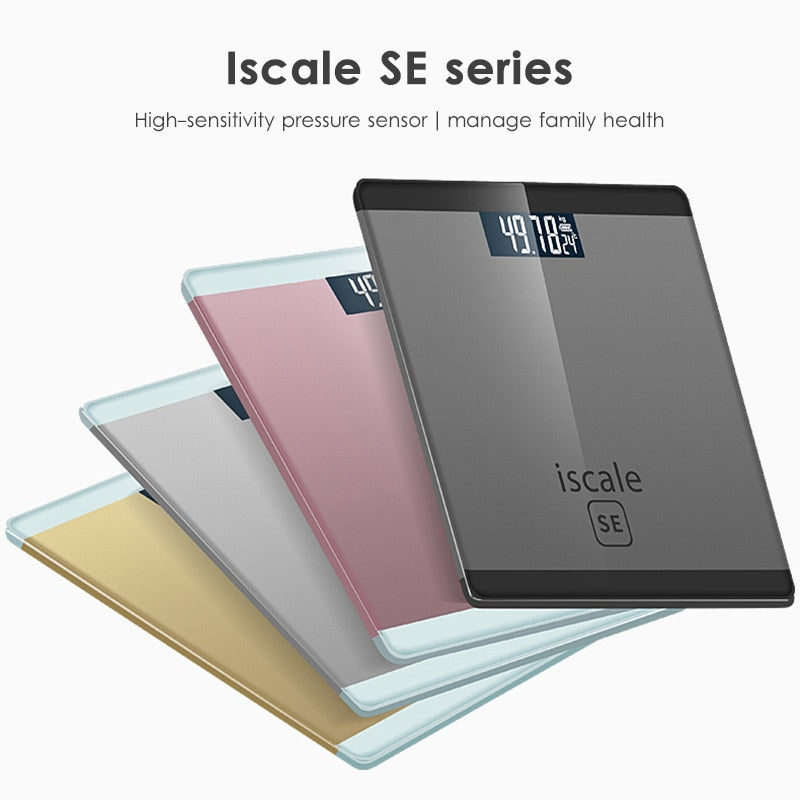 Digital Body Weight Bathroom Scale LCD Display Smart Weight Scale With Temperature Function Health Weighting Scale Floor Scale
