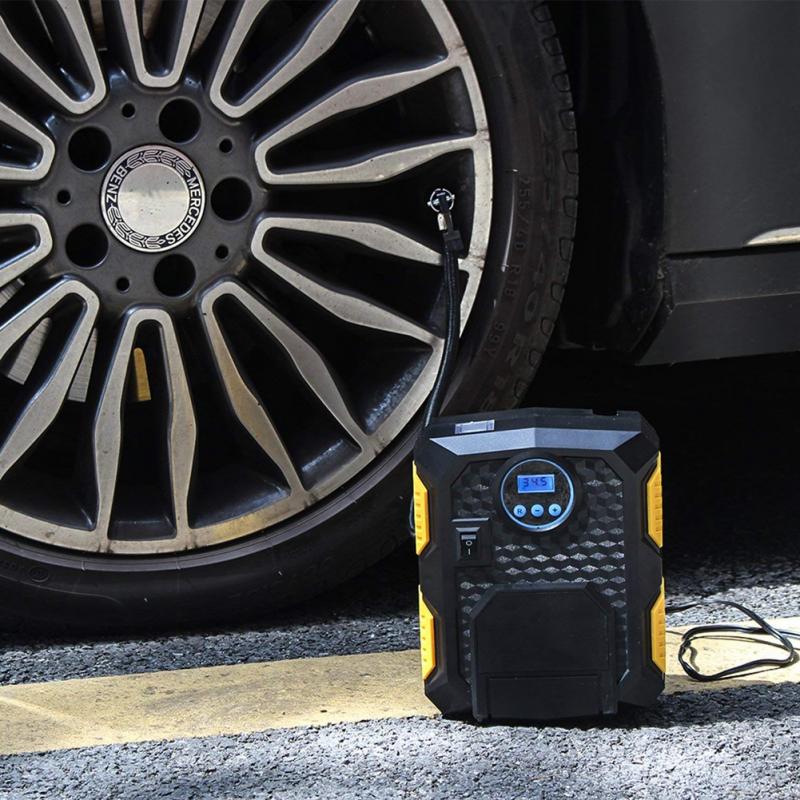 Digital Tire Inflator DC 12 Volt Car Portable Air Compressor Pump 150 PSI Car Air Compressor for Car Bicycles Motorcycles