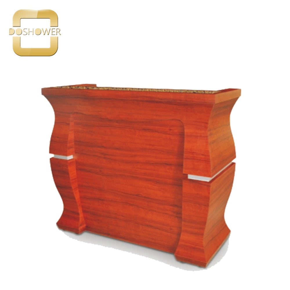 Doshower RT-2 reception table with reception counter table of uniform receptionist