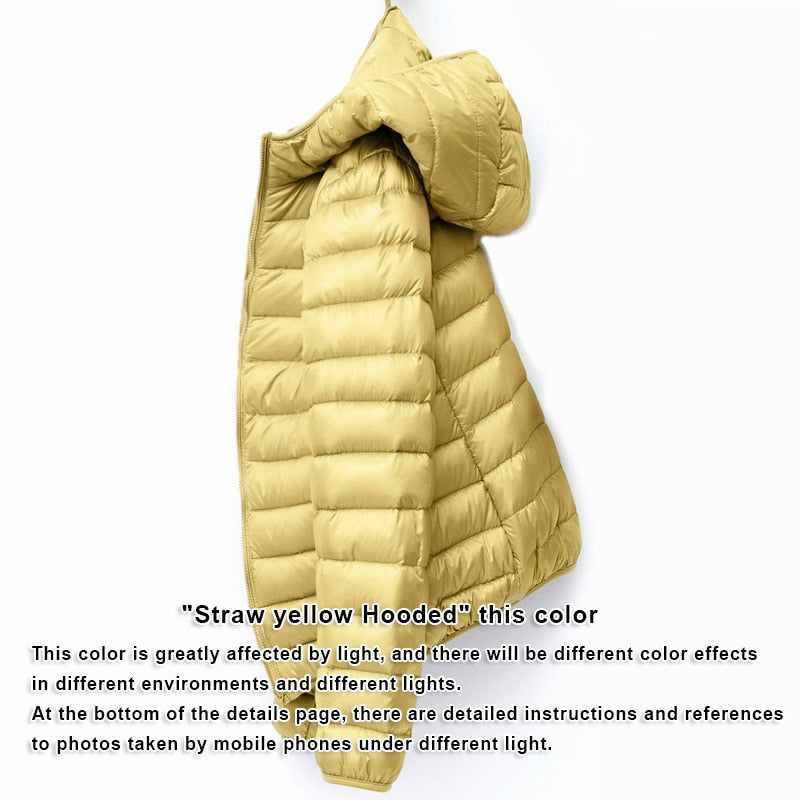 Down Jacket Women Coat Autumn Winter 2020 Spring Jackets for Warm Quilted Parka Ladies and Light 2021 Female Ultralight Hooded