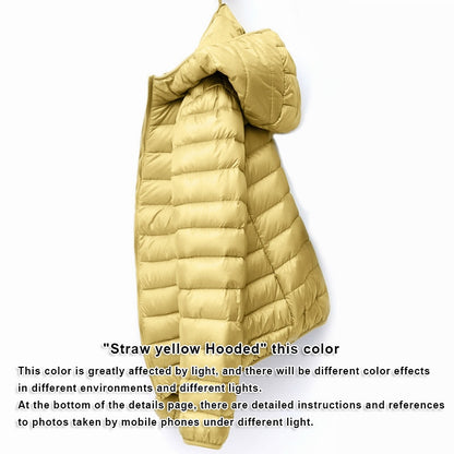 Down Jacket Women Coat Autumn Winter 2020 Spring Jackets for Warm Quilted Parka Ladies and Light 2021 Female Ultralight Hooded