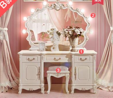 Dresser bedroom dressing table with lamp integrated dressing cabinet dressing table with mirror