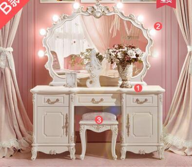 Dresser bedroom dressing table with lamp integrated dressing cabinet dressing table with mirror