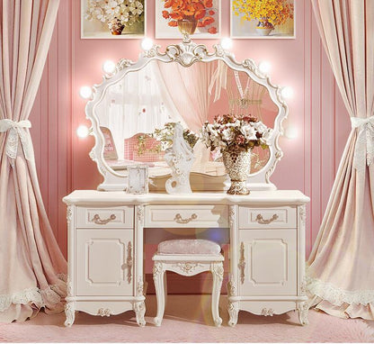 Dresser bedroom dressing table with lamp integrated dressing cabinet dressing table with mirror