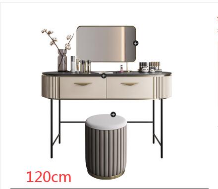 Dressing Table Italian minimalist rock plate high-grade cosmetic table and chair with mirror. Dining Table Set