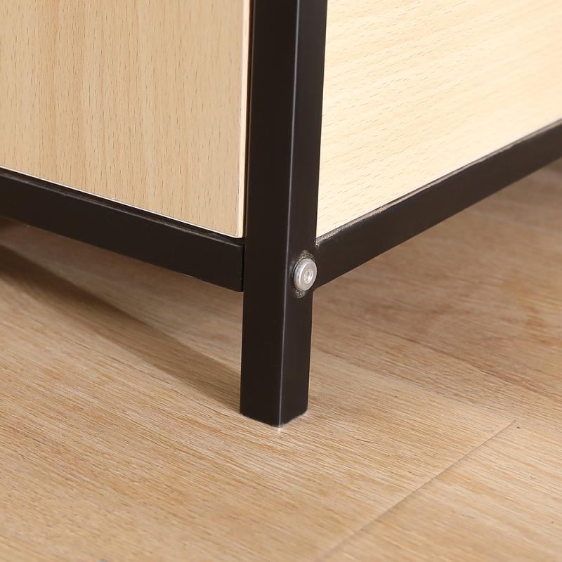 Large Capacity Storage Cabinet Log Color Steel Frame Two Drawer TV Cabinet Waterproof Home Furniture TV Stands HWC