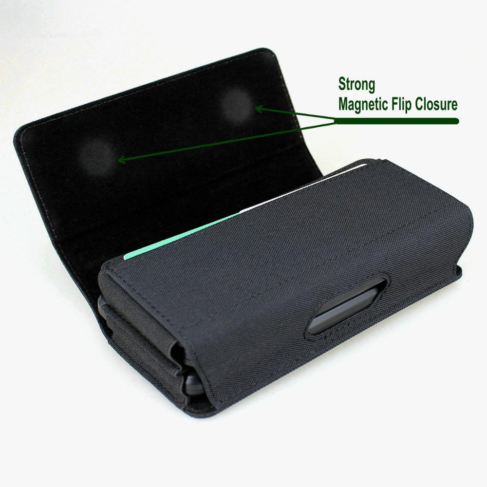 Dual Phone Holster for 2 Phones Nylon Belt Clip Case for iPhone 13 Pro Max, for Samusng Note 10 Plus Galaxy S21+