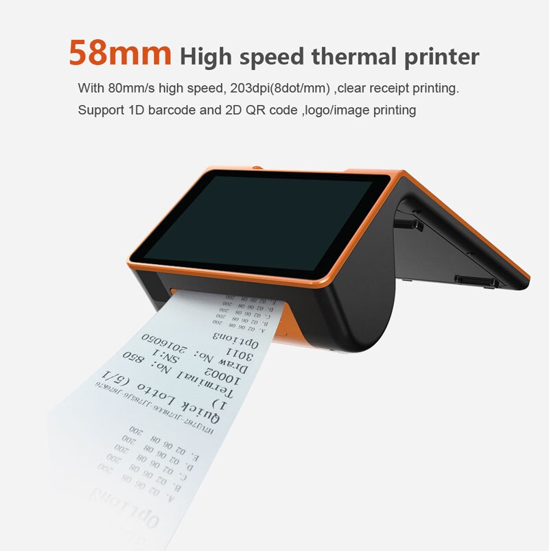 Dual Screen Android All in One Touch Screen POS System price/pos machine/pos terminal with printer