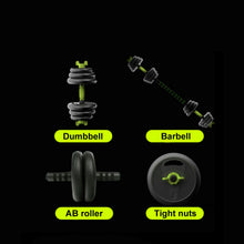 Load image into Gallery viewer, Dumbbell With Adjustable Weights Dumbbells For Bodybuilding Dumbbell With Straight And Curl Bars Barbell Fitness Equipment
