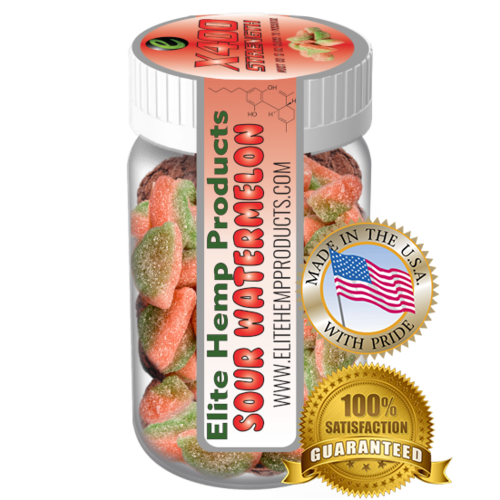 Elite Gummies Hemp Watermelon Gummy x400 Strength (Classic)