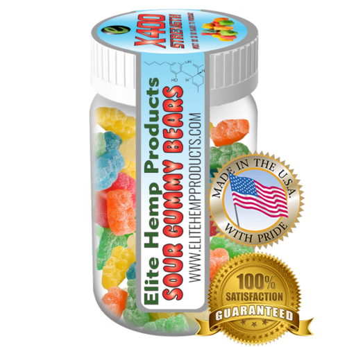 Elite Gummies Hemp Infused Gummy Bear x400 Strength (Classic)