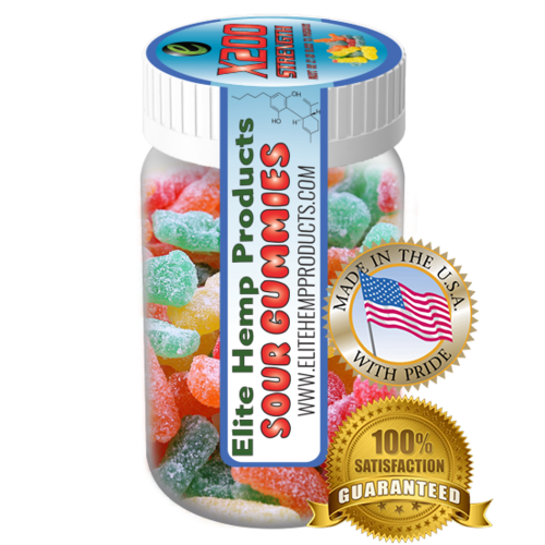 Elite Hemp Gummies Hemp Infused Sour Gummy x200 Strength (Classic)