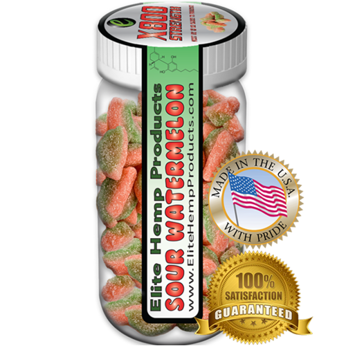 Elite Hemp Gummies Watermelon Gummy x800 Strength (Classic)