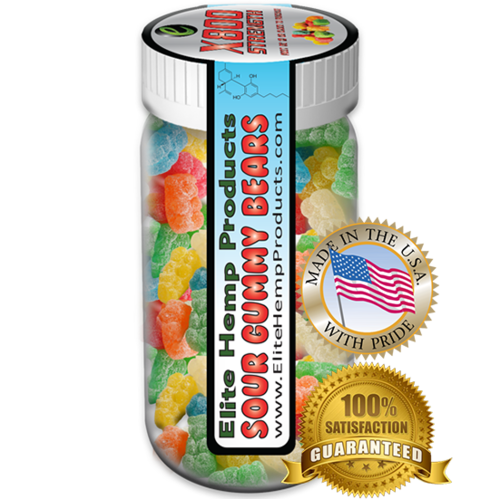 Elite Hemp Gummies Hemp Infused Gummy Bear x800 Strength (Classic)