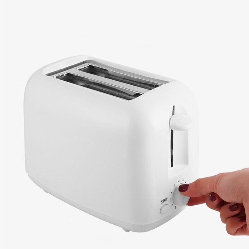 Automatic Electric Food Making Easy Bread Toaster Feature 2 Slice Extra Wide for Bagels Slot Sand Breakfast Tool for Families