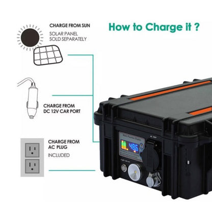Easy Handle High Power 2000Wh/3000Wh  Portable AC&DC Power Station Solar Generator Military Quality UPS Power Tools Outdoor