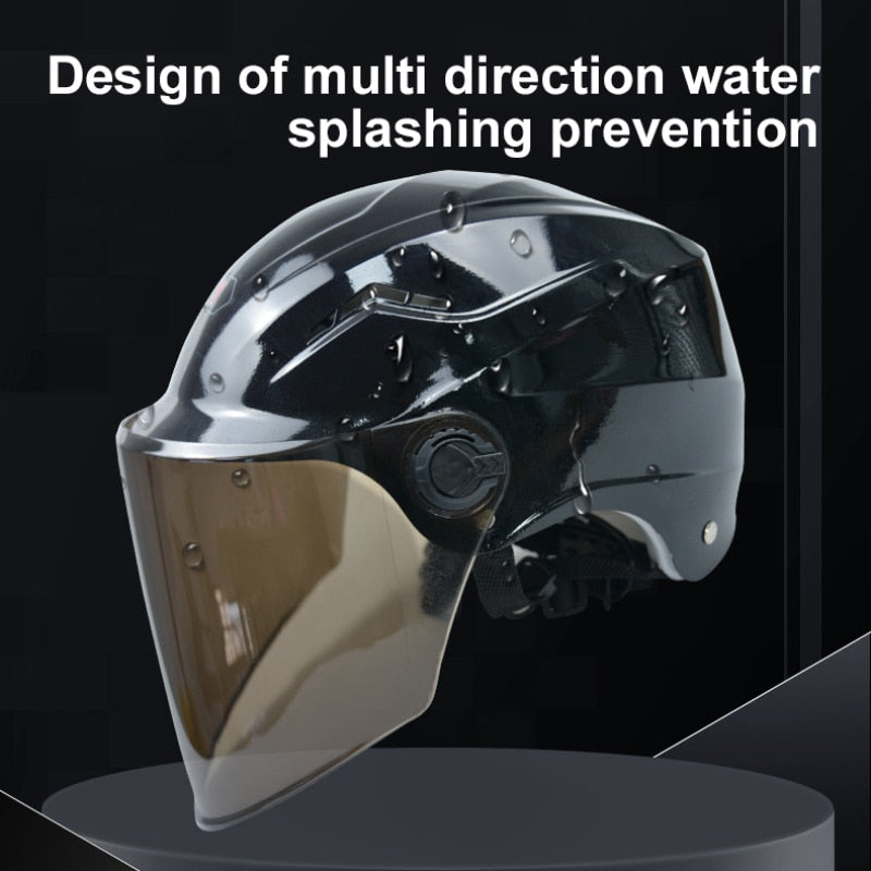 Electric Bike Motorcycle Helmet Super Light Sunscreen Half-covered Electric Bicycle Helmet Summer Scooter MTB Moto Riding Helmet