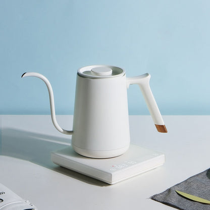 Electric Kettle Coffee Maker 600ml Gooseneck Kettle Temperature Control Hand-punched Moka Pot