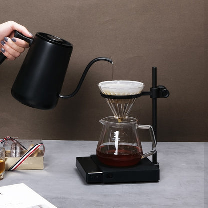 Electric Kettle Coffee Maker 600ml Gooseneck Kettle Temperature Control Hand-punched Moka Pot