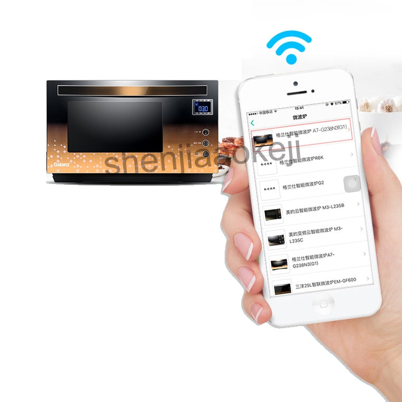 Electric Microwaves Smart APP Remote control touch screen intelligent lightwave oven Household Microwave Oven 23L 220v50hz 1pc
